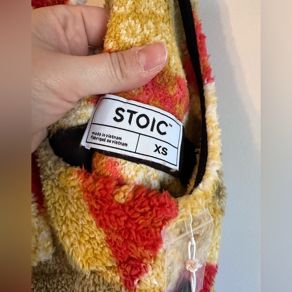 STOIC Colorful Geometric Fleece Overalls-NWT - Picture 8 of 13